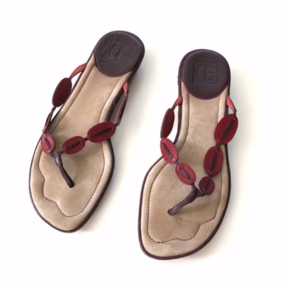 cole haan red sandals